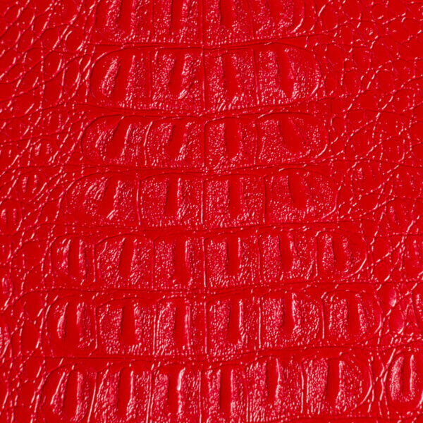 Alligator Faux Leather 20 yard roll wholesale - Red