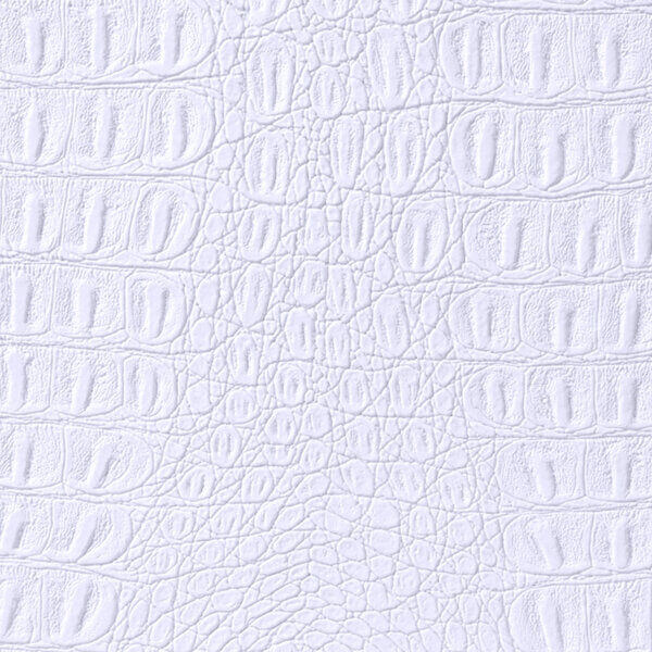 Alligator Faux Leather 20 yard roll wholesale - White