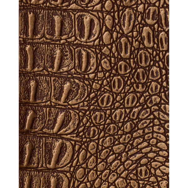 Metallic Alligator Faux Leather 20 yard roll wholesale - Copper