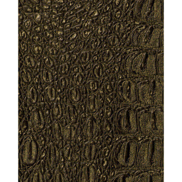 Metallic Alligator Faux Leather 20 yard roll wholesale - Emerald