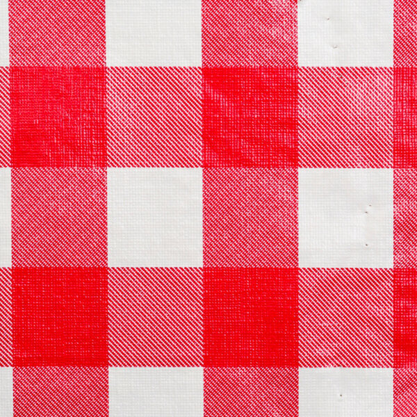 Tablecloth Vinyl Fabric 25 yard roll wholesale - Red Chessmate