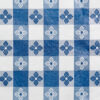 Tavern Check Tablecloth Vinyl Fabric 25 yard roll wholesale - Blue